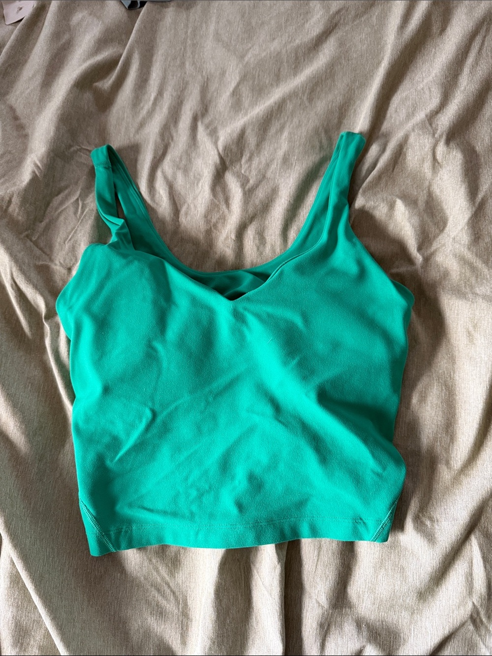 lululemon athletica Bright Teal Crop Tank